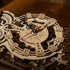 Robotime Sestavljanka sova iz lesa kot ura z nihalom, lesena 3D sestavljanka, (ROKR LK503)