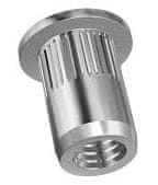 STREFA Zakovične matice s ploščato glavo M6, Al / pakiranje po 250 kosov