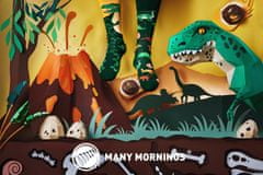 Many Mornings The Dinosaurs nogavice, visoke, 35-38