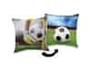 sarcia.eu Nogometna kvadratna blazina, dekorativna blazina 40x40 cm OEKO-TEX
