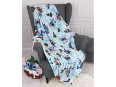 Disney DISNEY Stitch Moder odeja/pregrinjalo, božična odeja 120x150 cm OEKO-TEX 