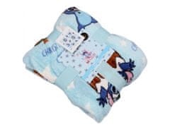 Disney DISNEY Stitch Moder odeja/pregrinjalo, božična odeja 120x150 cm OEKO-TEX 