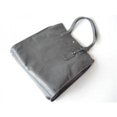 Vera Pelle Torbice torbice za vsak dan siva Shopper Bag Genuine Leather A4
