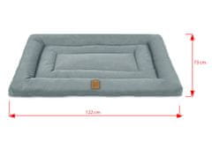 Pasja postelja Super King siva 122x73 cm