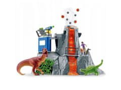 Schleich SLH42564 Schleich Dinosaurus - Velika ekspedicija v vulkanu, figurice za otroke od 4. leta naprej 