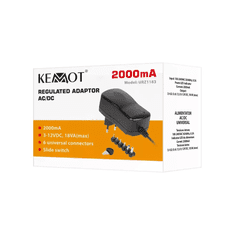 Kemot Adapter switch. , 2000mA 3-12V, 6 nastavkov