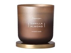 Emocio steklena dišeča sveča 100x100 mm s pločevinastim pokrovčkom, Vanilla Almond