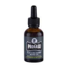 Proraso Cypress & Vetyver Beard Oil 30 ml olje za brado z vonjem ciprese in vetiverja