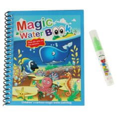 Aga Vodna knjiga z markerjem morske živali modra