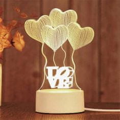 HOME & MARKER® Dekorativna 3D LED luč | LEDLOVE Ljubezen - Edinstveno darilo za valentinovo
