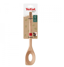 Tefal Ingenio Wood lesena kuhalnica z luknjo, ovalna, 32 cm, (K2308514)