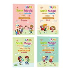 Sweetbuy Komplet delovnih zvezkov za predšolske otroke + Magično pisalo〡MAGIC LEARN