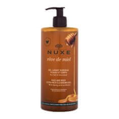 Nuxe Rêve de Miel Face And Body Ultra-Rich Cleansing Gel gel za prhanje za obraz in telo za mehkejšo kožo 750 ml za ženske