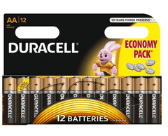 Duracell baterije AA, 12kos (MN1500, LR6)