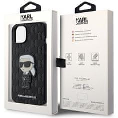 Karl Lagerfeld ovitek za iPhone 14 black harcase Saffiano Mono 