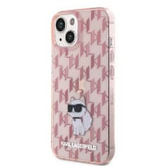 Karl Lagerfeld ovitek za iPhone 15 pink HC IML C Monogram