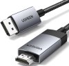 Ugreen DisplayPort na HDMI kabel, 4K@60Hz, HDR, DP 1.2 v HDMI 2.0, 2 m (15774)