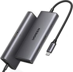 Ugreen 7v1 adapter, USB-C, 10 GB/s, USB 3.2, HDMI (15531)