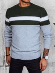 Dstreet Klasični moški pulover Beauddle svetlo siva XXL