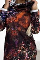 Numoco Ženska mini obleka Irene rjava S