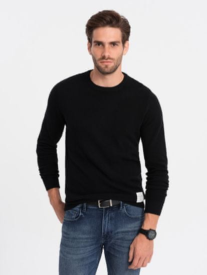 OMBRE Klasični moški pulover Avawr črna
