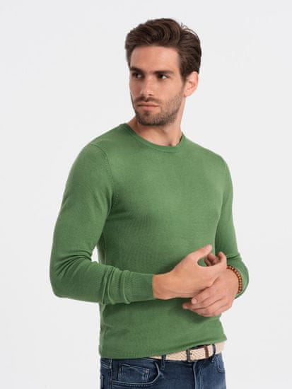OMBRE Klasični moški pulover Pheselus zelena