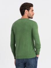 OMBRE Klasični moški pulover Pheselus zelena L