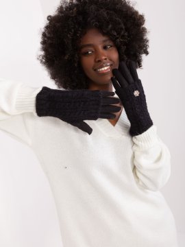 Wool Fashion Ženske rokavice Conquest črna