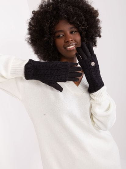 Wool Fashion Ženske rokavice Conquest črna
