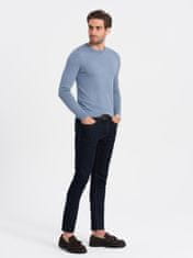 OMBRE Klasični moški pulover Pheselus svetlo modrá XL