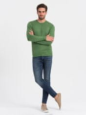 OMBRE Klasični moški pulover Pheselus zelena L