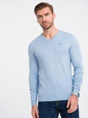 OMBRE Klasični moški pulover Launcebuz svetlo modrá M