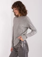 Wool Fashion Klasičen ženski pulover Tilgula siva Universal
