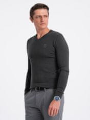 OMBRE Klasični moški pulover Launcebuz grafit M