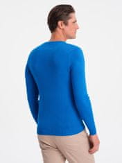 OMBRE Klasični moški pulover Launcebuz modra M