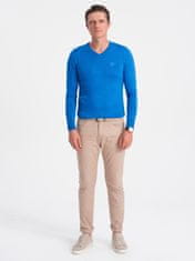 OMBRE Klasični moški pulover Launcebuz modra M