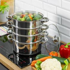 KINGHoff  Kinghoff parni lonci 5 kosov 24 cm KH3320