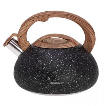 KLAUSBERG Žvižgajoči grelnik vode 2,7 l Granit Wood 7728