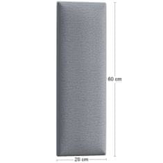 nabbi Pravokotna podložena stenska plošča Quito 20x60 cm - svetlo siva