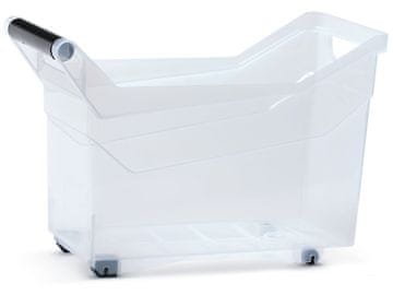 nabbi Plastična škatla za shranjevanje na kolesih NUK3H 14 l - prozorna