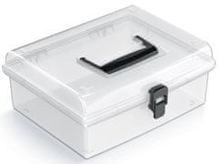 nabbi Plastična škatla za shranjevanje NUF3L - prozorna / črna