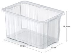 nabbi Plastična škatla za shranjevanje NCC12 6 l - prozorna