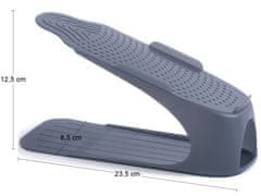 nabbi Plastično stojalo za čevlje 30-38 (5 kom) IOBS5 SET - antracit