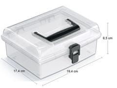 nabbi Plastična škatla za shranjevanje NUF2L - prozorna / črna