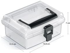 nabbi Plastična škatla za shranjevanje NUF1L - prozorna / črna