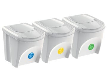 nabbi IKWB25S3 koš za sortirane odpadke (3 kosi) 25 l