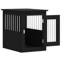 Vidaxl Boks za psa črn 45x62x59 cm inženirski les