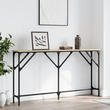 Vidaxl vidaXL Konzolna mizica, hrast sonoma, 140x23x75 cm