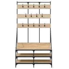 Vidaxl Regal za oblačila s prostorom za čevlje son. hrast 100x40x184cm