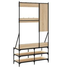 Vidaxl Regal za oblačila s prostorom za čevlje son. hrast 100x40x184cm
